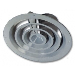 Difusor circular con aro plano