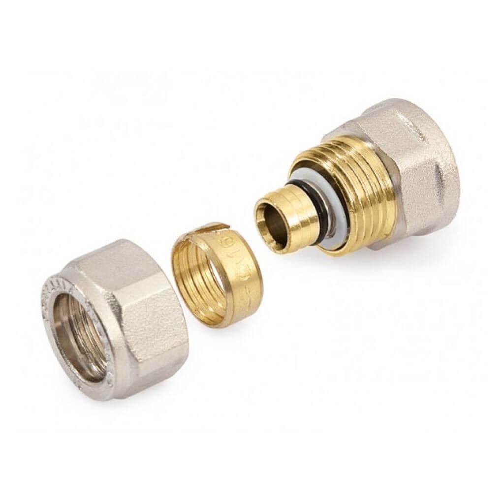 Соединитель металлопластиковых труб. Муфта General Fittings никелированная латунь. Переходник General fitting 1 1/2-1 1/4 г/ш никелированный. Фитинг металлопластик 32 ВР 1/1/4. Муфта General Fittings 1/2.
