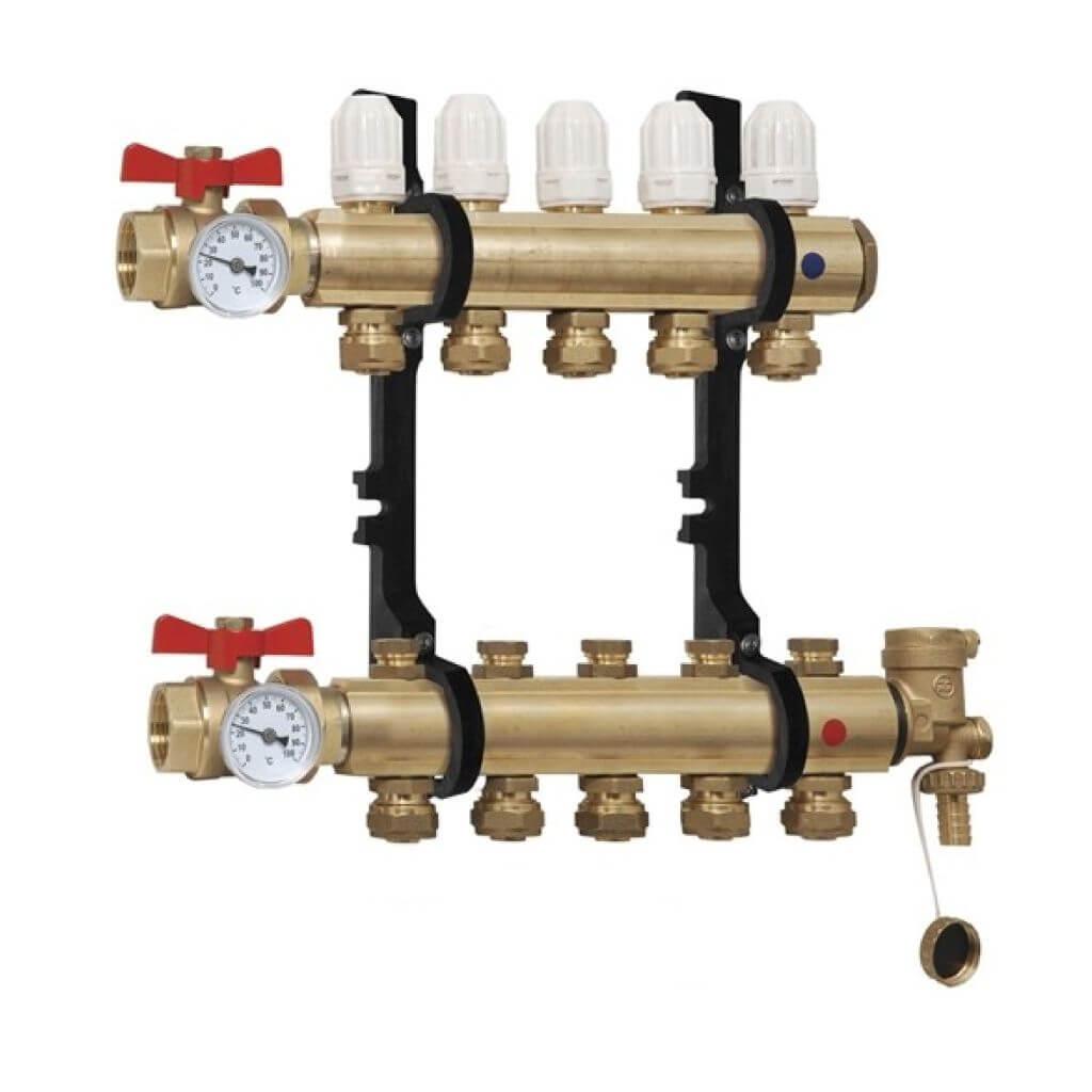 Colector premontado de distribución Saladillo modelo Standard Bronce