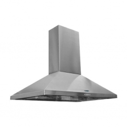 Extractor Purificador De Cocina Tst Lacar Ac. Inox. Y Vidrio De Pared 600mm  X 750mm Plateado 220v