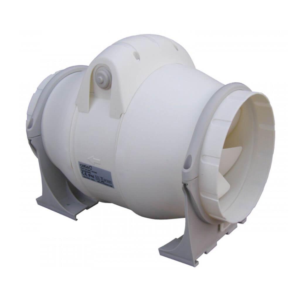 Extractor de aire en línea para conducto circular / tubular de 100 y 125  mm, silencioso MUT-LINE