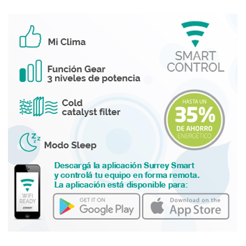 Aire Acondicionado Surrey Smart Inverter 