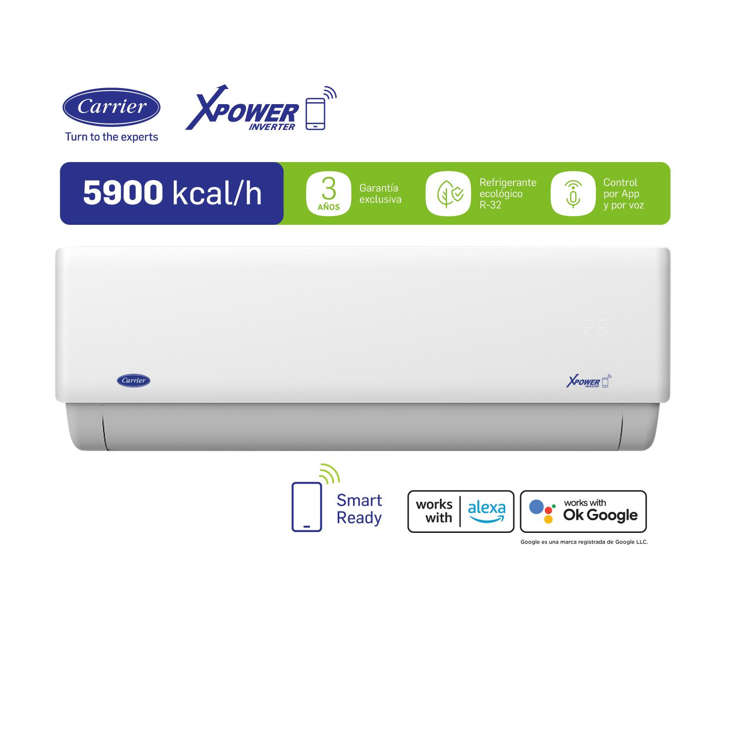 Aire Acondicionado Carrier Split X-Power Smart Inverter 2026