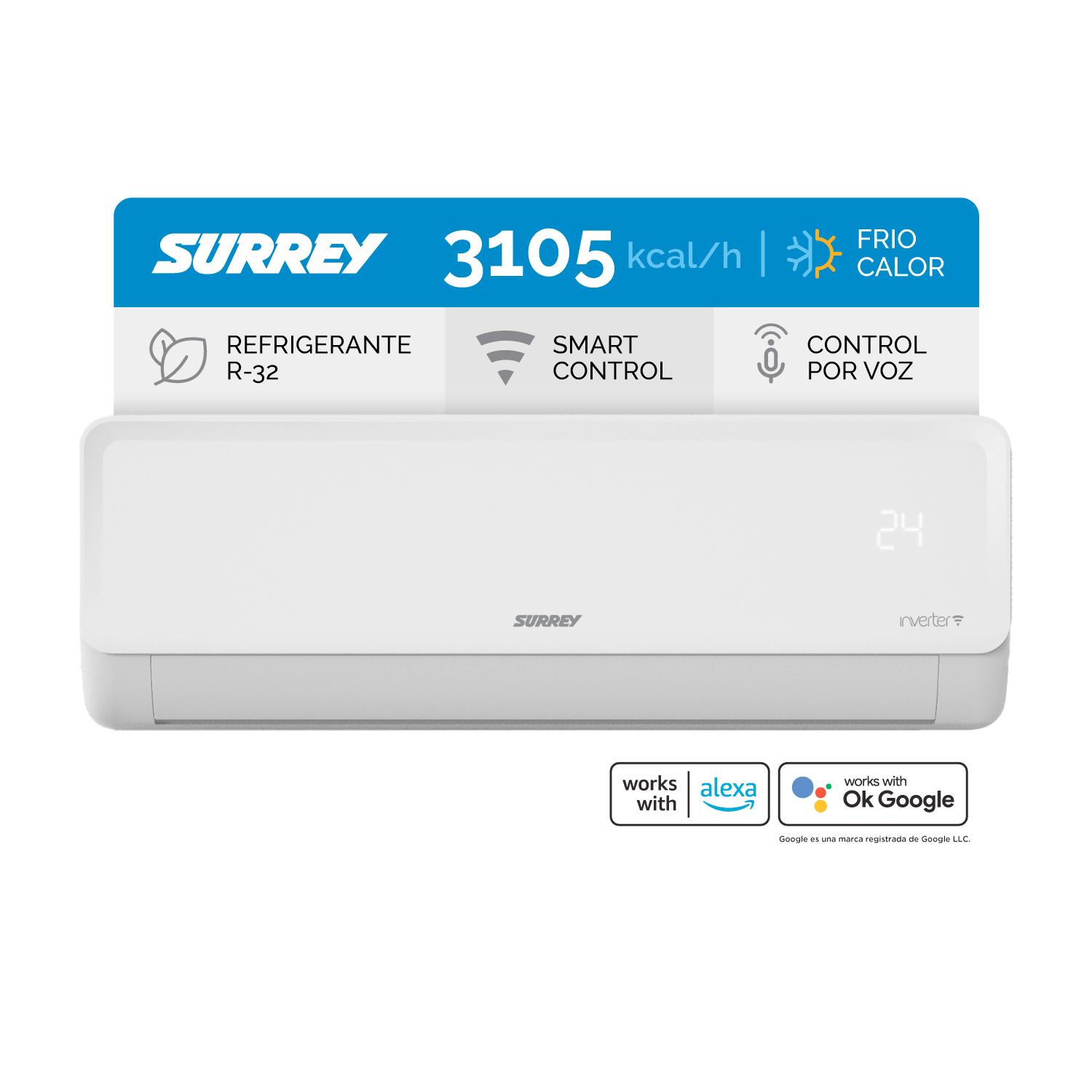 Aire Acondicionado Surrey Split Smart Inverter 2026