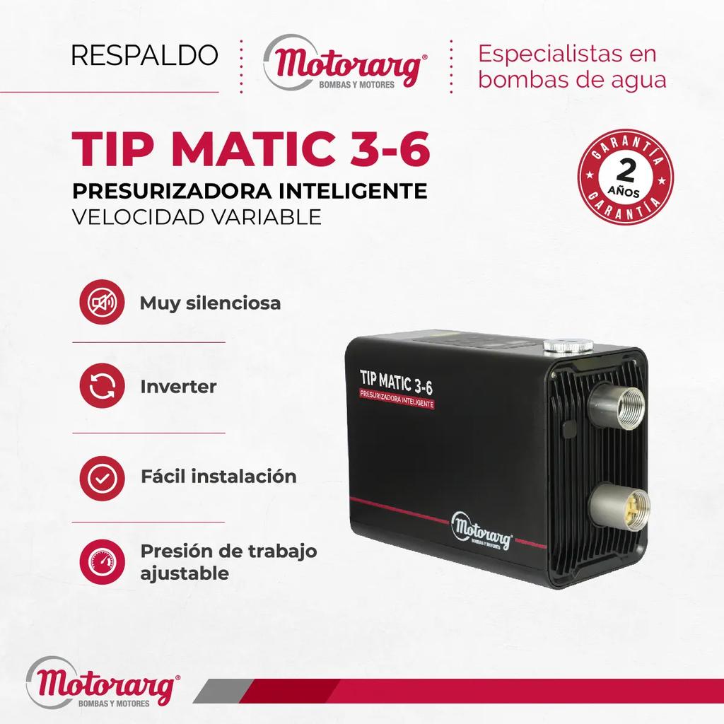 Bomba Presurizadora Inteligente Motorarg Tip Matic